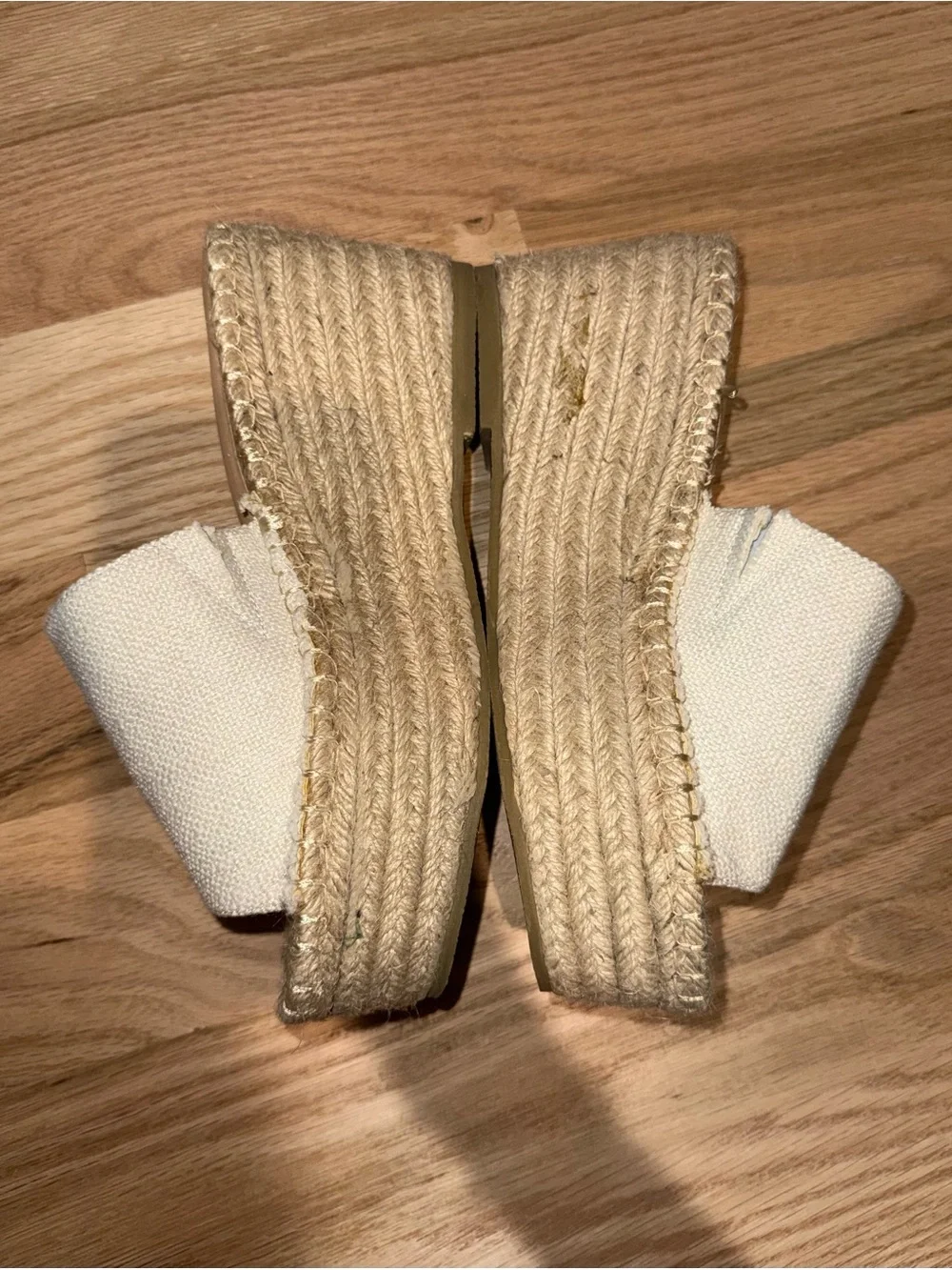 Princess Polly White Espadrille Platform Slide Sandals